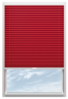 Solaris, Cardinal - Stick Fit Pleated Blind